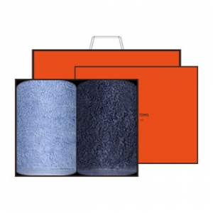 송월타월 항균 180g코마사40수 2매 선물세트(오렌지상하+쇼핑백) 답례품