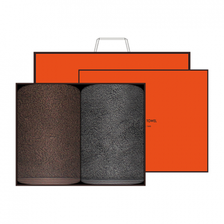 송월타월 헤비무지 2매 선물세트(오렌지상하+쇼핑백) 답례품 #2