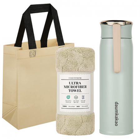 데이 스트랩 텀블러 + 타올 선물세트 #2