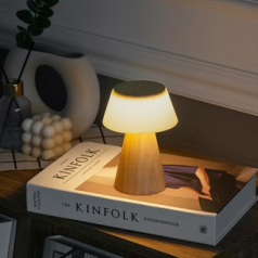 플라이토 모카 우드 인테리어  충전식 LED 무드등 C타입