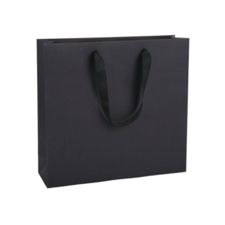 아베오 종이쇼핑백 최고급시리즈 블랙 중 310x90x290 #3