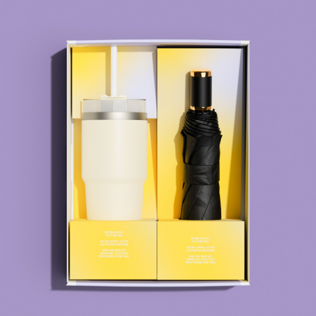 벨솔라 선물세트 모던 수동 암막 우양산 + 밀크티 텀블러 #2