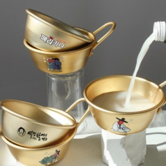 김홍도 양은막걸리잔 12cm