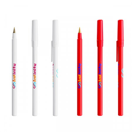 BIC® Round 리사이클 플라스틱 360도 인쇄 볼펜 #4