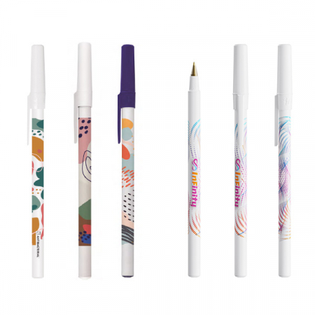 BIC® Round 리사이클 플라스틱 360도 인쇄 볼펜 #5