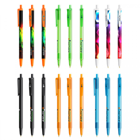 BIC® Stic 리사이클 플라스틱 360도 인쇄 볼펜 #5