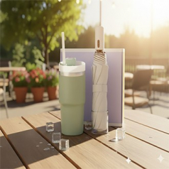 터치식 자동 암악 양우산 텀블러 콤보 세트