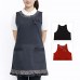 작은이미지: 남자 여자 주방 프릴 레이스 포인트 원피스형 앞치마 #2