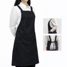남자 여자 주방 심플 피치 멜빵 H형 앞치마