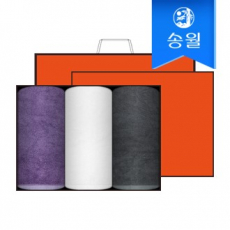 송월타월 뱀부 프리미엄무지 3매 선물세트+쇼핑백 답례품