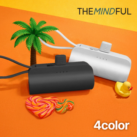 더마인드풀 5000mah 도킹형 고속 도킹형 보조배터리 색상 4종 #2
