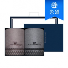 송월타월 카운테스마라 클래스44 2매 선물세트(CM상하+쇼핑백) 답례품