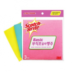 [3M]부직포 칼라행주(3매)