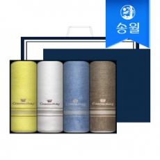 송월타월 카운테스마라 센치 4매 선물세트(크림상하+쇼핑백) 답례품