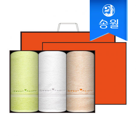 송월타월 스윗하트 하니 3매 선물세트+쇼핑백 답례품 #2