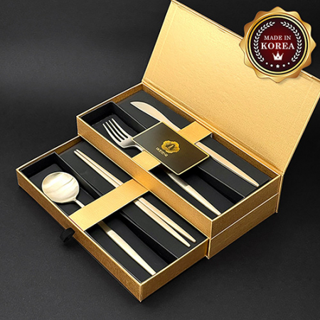 한결 방짜유기 커트러리 4종세트 (1인용) #2