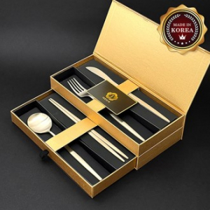 한결 방짜유기 커트러리 4종세트 (1인용)