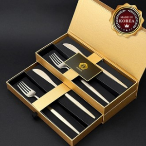 한결 방짜유기 커트러리 2종세트 (2인용)