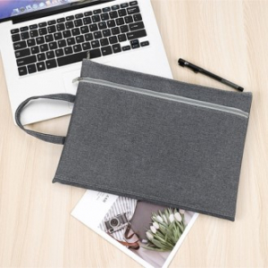 A4 패브릭 더블포켓 서류 파우치 K2643