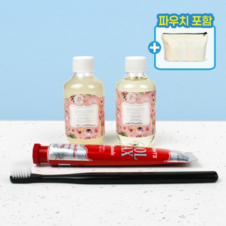 부케가르니 샴푸 바디워시 치약 칫솔 여행용 4종세트 #2