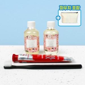 부케가르니 샴푸 바디워시 치약 칫솔 여행용 4종세트