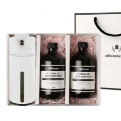 웰세스 WG-152G 대용량 젤 자동디스펜서1개 주방세제 2개 선물세트