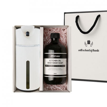 웰세스 WG-151G 대용량 젤 자동디스펜서1개 주방세제 1개 선물세트 #2