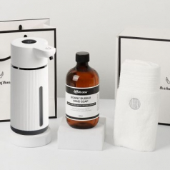 웰세스 WG-152BT 핸드워시1P+대용량 버블 자동디스펜서1P+핸드타올1P 선물세트