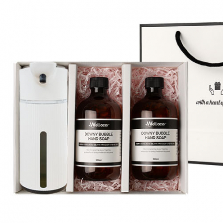 웰세스 WG-152B 대용량 버블 자동디스펜서1개 핸드워시 2개 선물세트 물비누 손비누 #2