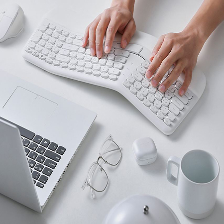 인체 공학 무선 키보드 마우스 세트 KM880RB #4