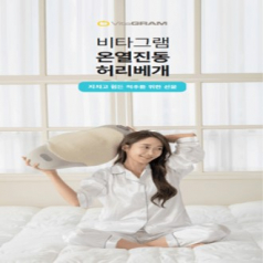온열 진동 허리 베게 비타그램 스트레칭 에어리프트 허리 쿠션 // 인쇄가능