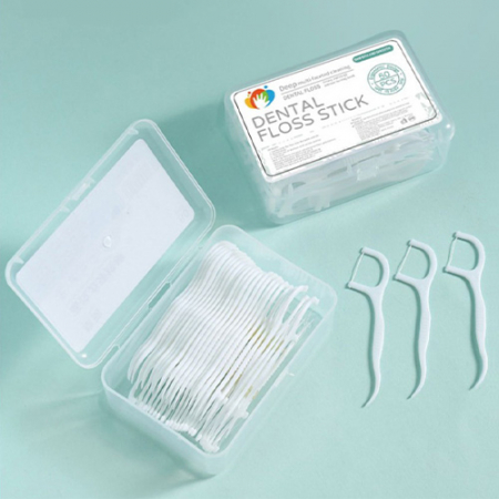 덴탈 스틱 휴대용 치실 일회용 치간 치실(50개입) 케이스포함 Y2632 #2