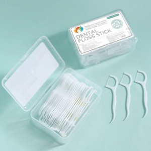 덴탈 스틱 휴대용 치실 일회용 치간 치실(50개입) 케이스포함 Y2632