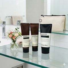 Nard 나드 튜브형 데미지리페어링 샴푸+트리트먼트+ 클렌징폼 180ml