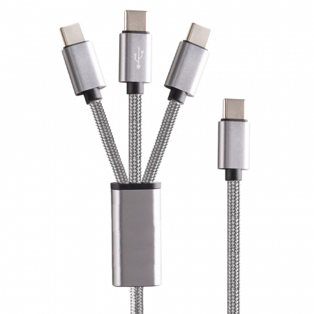 플라이토 트리플 C타입 PD 75W 3in1 초고속 충전 멀티 케이블 1.2m #2