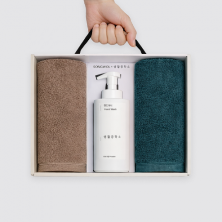 송월타올 핸드워시 3P선물세트(40수200g 2P+핸드워시500ml 1P) #2