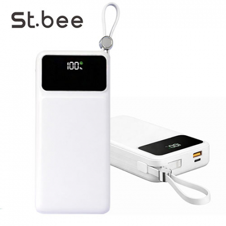 세인트비 케이블일체형 LED 고속보조배터리 20000mAh PBS200C #3
