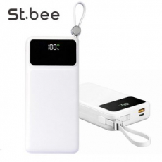 세인트비 케이블일체형 LED 고속보조배터리 20000mAh PBS200C