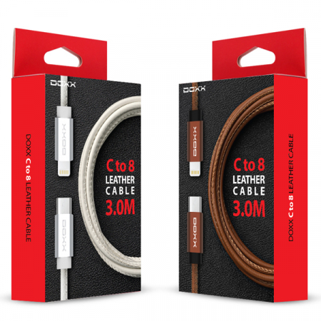 DOXX  C to 8 고속충전 가죽케이블 PD45W  3M #2