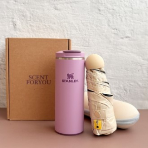 센트포유 머쉬룸 5단양우산+스탠리 트랜짓 플립탑 머그355 세트