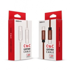 DOXX C to C  고속충전 가죽케이블 1.5m