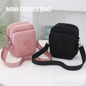 트리플포켓 미니 크로스백