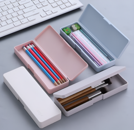 심플 플라스틱 필통 수납 정리 다용도 필기구 미술 악세서리  보관함 #2