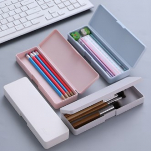 심플 플라스틱 필통 수납 정리 다용도 필기구 미술 악세서리  보관함