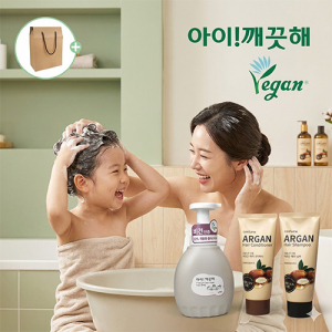 아이깨끗해 프리미엄 클린 비건 450ml + 과일나라 아르간 샴푸+컨디셔너