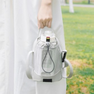 매쉬 원핸들 텀블러 파우치 캠핑 피크닉 휴대용 파우치 Y2638