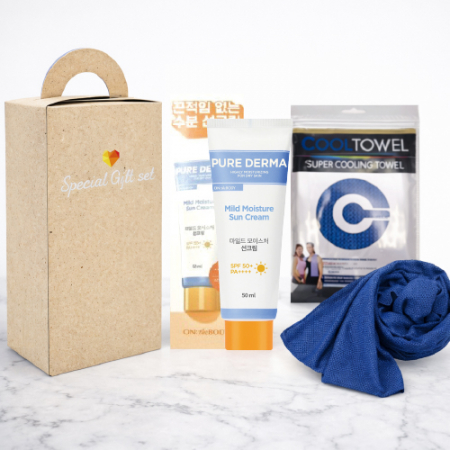쿨타올 아이스타올 선크림 여름 여행용 2종세트 폭염세트 엘지생활건강 퓨어더마 #4