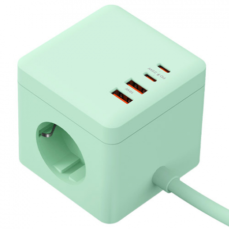 티메코 SF25W 큐브 디자인 멀티탭 4000W 고용량 3구 2M PPS 초고속충전 #4