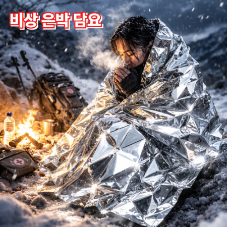 비상은박담요 응급담요 보온담요 생존담요 캠핑비상담요 재난안전용품 철인3종 마라톤 등산 #2