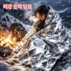비상은박담요 응급담요 보온담요 생존담요 캠핑비상담요 재난안전용품 철인3종 마라톤 등산